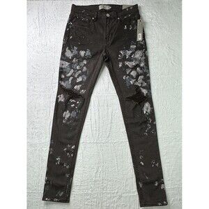 $295 - Hudson Zack Skinny Jean in Chocolate Thrasher Size 30